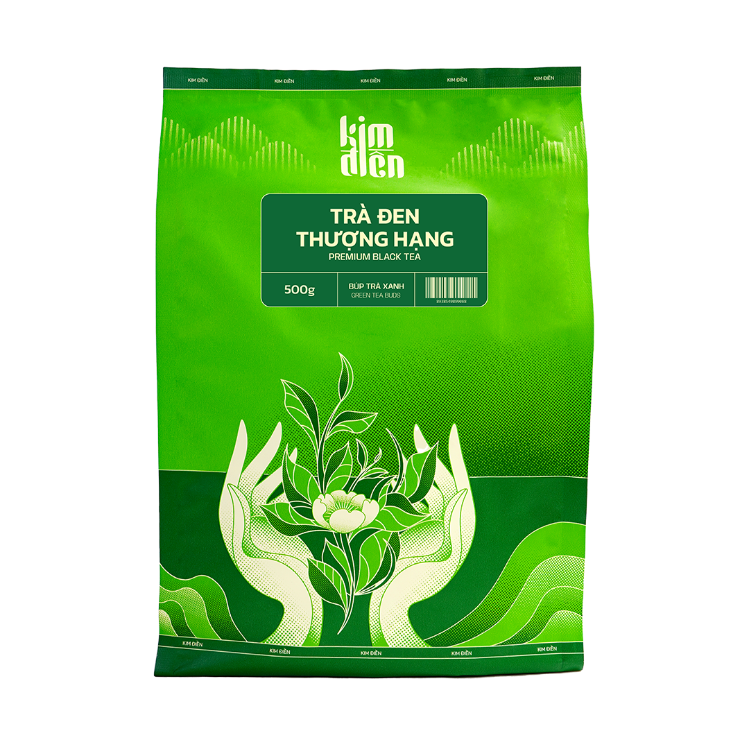 Trà đen Kim Điền gói 500g – nguyên liệu pha trà sữa đậm vị